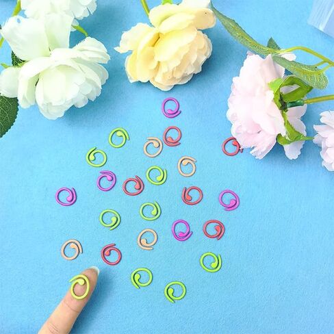 30Pcs Sewing Tool Set, Stitch Markers Knitting Markers Crochet Hook and Needle Clip, Sewing Needles with Plastic Eyelets in Saudi Arabia