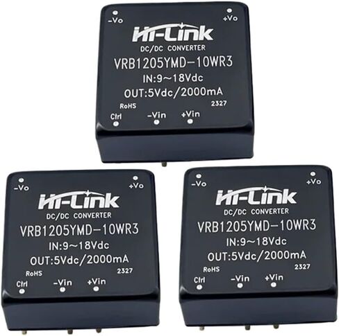 5pcs/Lot DC-DC Isolated Module 9-18V Input 5V 2000mA Output DCDC VRB1205YMD-10WR3 Step Down Converter Power Supply in Kuwait