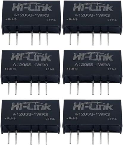 12V to 5V 1W Dual Output 5pcs/Lot DC/DC Converter Isolation Adjustable Power Supply Module in Kuwait