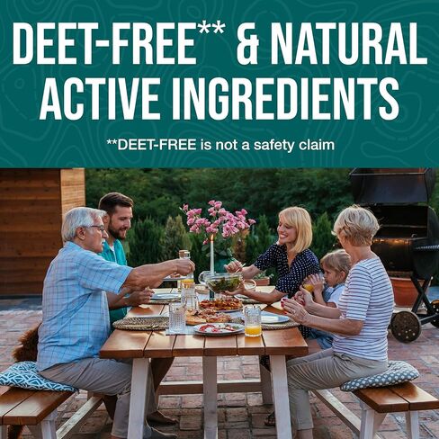 طارد الحشرات النباتية بدون البعوض، فعال في مكافحة البعوض والبعوض والذباب العض، مصنوع يدويًا وخالي من DEET، تركيبة غير دهنية، زجاجة رذاذ سعة 8 أونصة in Kuwait