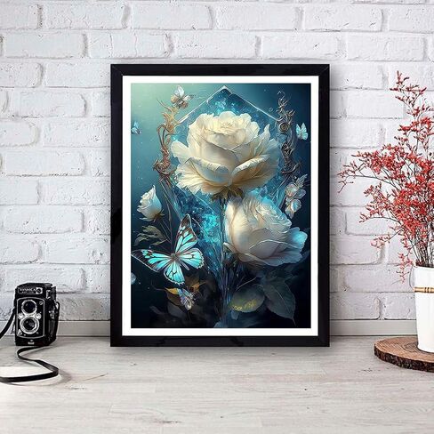 مجموعات غرزة Crystal Bird مختومة للبالغين المبتدئين ، مجموعات غرزة رائعة المطبوعة أنماط خياطة المطبوعة أبعاد إبرة الفنون الحرف التطريز للمبتدئين البالغين 14x14 بوصة in Kuwait