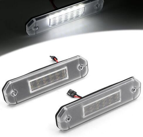 مجموعة مصابيح لوحة الترخيص LED لسيارة Honda Civic Gen 6th Coupe/Sedan، 1992-2000، 1993-1997 Del Sol، مجموعة مصابيح LED بديلة 6000K زينون بيضاء خالية من الأخطاء in Saudi Arabia
