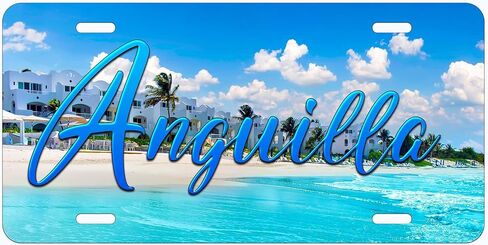 Anguilla Caribbean Novelty Car Auto License Plate in Saudi Arabia