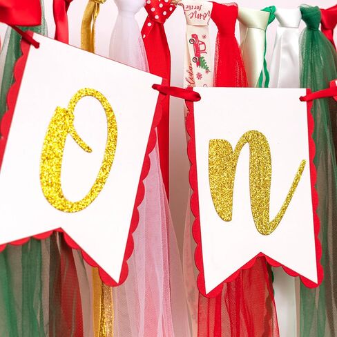 لافتة عيد الميلاد الأول لعيد الميلاد - يا لها من متعة أن تكون لافتة كرسي عالٍ واحدة، زينة حفلات عيد الميلاد الأول لعيد الميلاد المجيد (لافتة عيد الميلاد الأول) in Kuwait
