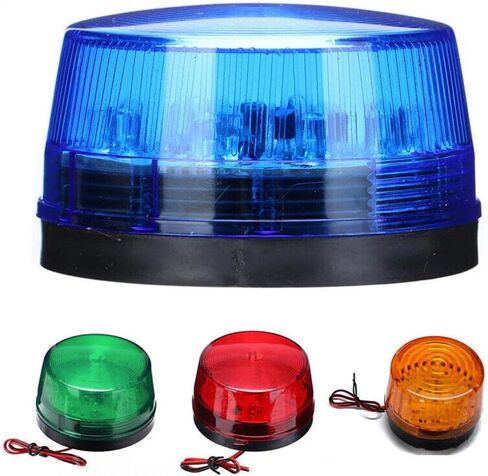 RUNAAJA 2PCS 12V Green LED Strobe Beacon Emergency Alarm Warning Flashing Light Signal Lamp Security Alarm for Car Truck Bus (Green) in Saudi Arabia