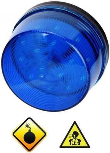 RUNAAJA 2PCS 12V Green LED Strobe Beacon Emergency Alarm Warning Flashing Light Signal Lamp Security Alarm for Car Truck Bus (Green) in Saudi Arabia