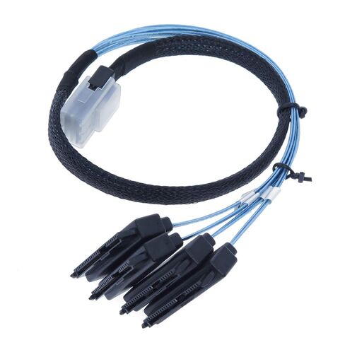 كابل SAS صغير إلى SAS كبل الاختراق الداخلي SFF-8087 إلى SFF-8482 مع موصلات طاقة موليكس 4X للتحكم في Raid إلى القرص الصلب 3.3FT in Saudi Arabia