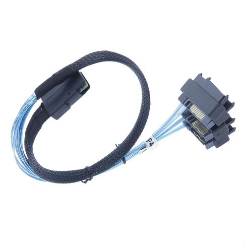 كابل SAS صغير إلى SAS كبل الاختراق الداخلي SFF-8087 إلى SFF-8482 مع موصلات طاقة موليكس 4X للتحكم في Raid إلى القرص الصلب 3.3FT in Saudi Arabia