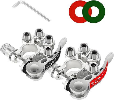 Car Battery Terminal Connectors, 4 Way Positive and Negative Quick Release Terminal Clip, Automotive Top Post Battery Connectors Clamps, Compatible With Vans Trucks and More (Style 1) in Saudi Arabia