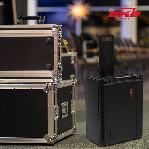 SKB Injection Molded Waterproof 2U Studio Flyer Rack Case with Wheels and Pull Handle in Saudi Arabia