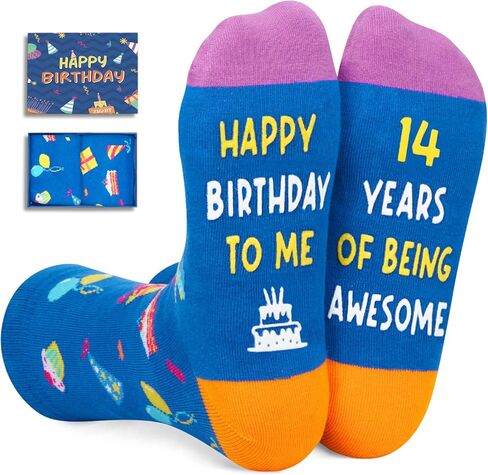 Zmart 13th Birthday Gift Ideas Socks - 13th Birthday Socks for 13 Year Old Boys Girls, Gift Ideas for 13 Year Old Teens in Saudi Arabia