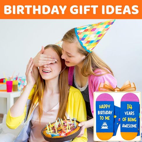 Zmart 13th Birthday Gift Ideas Socks - 13th Birthday Socks for 13 Year Old Boys Girls, Gift Ideas for 13 Year Old Teens in Saudi Arabia