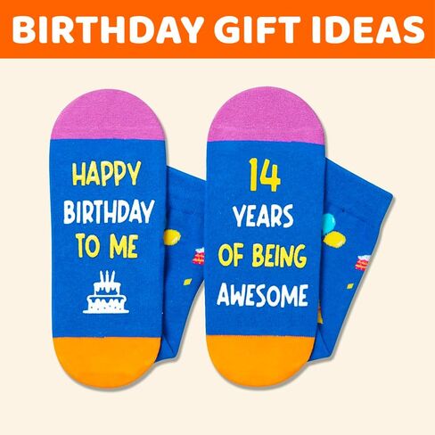 Zmart 13th Birthday Gift Ideas Socks - 13th Birthday Socks for 13 Year Old Boys Girls, Gift Ideas for 13 Year Old Teens in Saudi Arabia