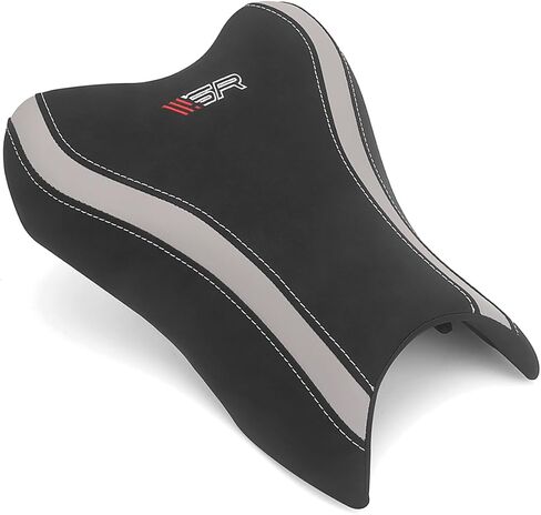 Motorcycle Front Seat Hightened Cushion Rider Seats Accessories for CFMOTO 450SS 450SR 450NK 2023-2025,815mm Driver Seat Pad, Black PU Leather(Whie) in Saudi Arabia