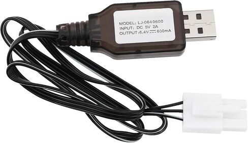 2S Life 6.4V 600mA USB to EL4.5-3P Plug Batteries Charging Wire for Most Model Remote Control Cars Trucks Speedboats in Saudi Arabia
