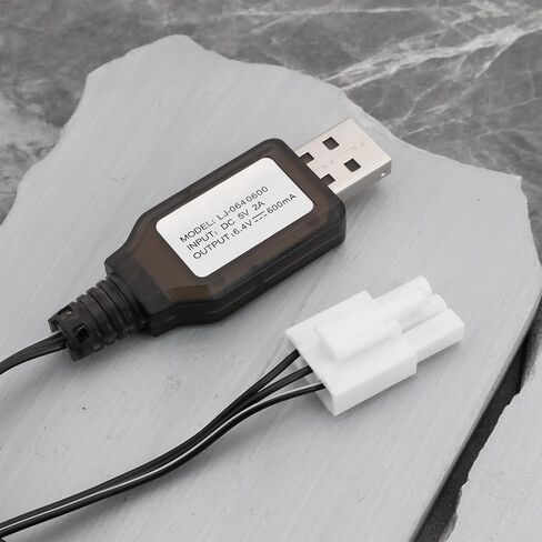 2S Life 6.4V 600mA USB to EL4.5-3P Plug Batteries Charging Wire for Most Model Remote Control Cars Trucks Speedboats in Saudi Arabia