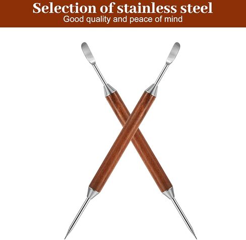 2Pcs Latte Art Pen Set, Stainless Steel Coffee Drawing Tool, Double-Ended Barista Accessories for Creating Professional Espresso Tools for Home & Cafe Use in Saudi Arabia