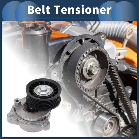 Belt Tensioner Drive Belt Tensioner Pulley Assembly for Ford Escape 2009-2012 2.5L L4 Gas No.6E5Z6A228B Metal 1 Pc in Saudi Arabia