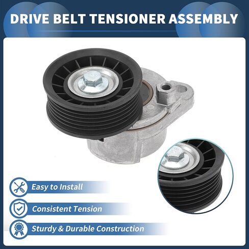 Belt Tensioner Drive Belt Tensioner Pulley Assembly for Ford Escape 2009-2012 2.5L L4 Gas No.6E5Z6A228B Metal 1 Pc in Saudi Arabia