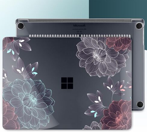 Batianda Case for 15 inch Microsoft Surface Laptop Copilot+ PC 2024 (7th Ed) Model 2037 Creative Pattern Durable Scratch-Resistant Hardshell, with Keyboard Cover & Screen Protector, Leaves in Saudi Arabia