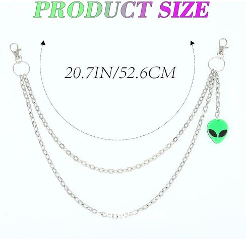Punk Pants Chain Hip Hop Cross Jeans Chains Wallet Chain Vintage Rock Chains for Women and Men (1 Cross) in Saudi Arabia