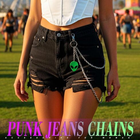 Punk Pants Chain Hip Hop Cross Jeans Chains Wallet Chain Vintage Rock Chains for Women and Men (1 Cross) in Saudi Arabia