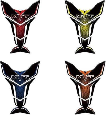 Fuel tank sticker Motorcycle Tank Pad Protector Fairing Accessories Decals Fuel Gas Knee Stickers For Ya&maha For MT-03 For MT-07 For MT-09 Gas Tank Pad(Red Decals) in Saudi Arabia
