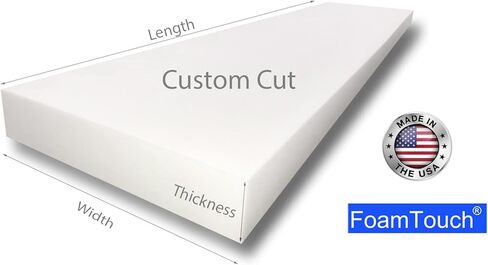 FoamTouch Upholstery Foam Cushion High Density 6'' Height x 25'' Width x 31'' Length in Saudi Arabia