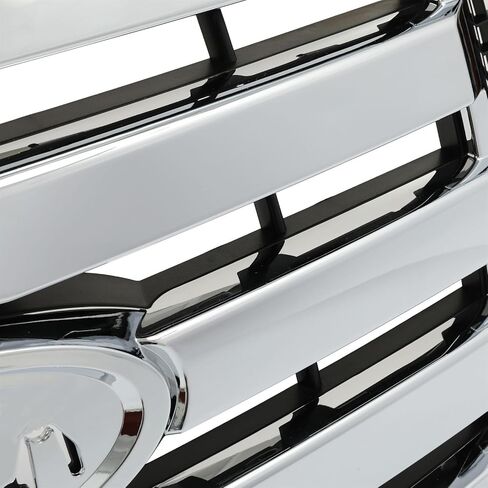 Suitable for Front Bumper Grille Assembly Compatible with 2009-2014 Ford F-150 F150 XLT - Silver Chrome Housing & Insert Grill Replacement (9L3Z8200D, FO1200511) in Saudi Arabia