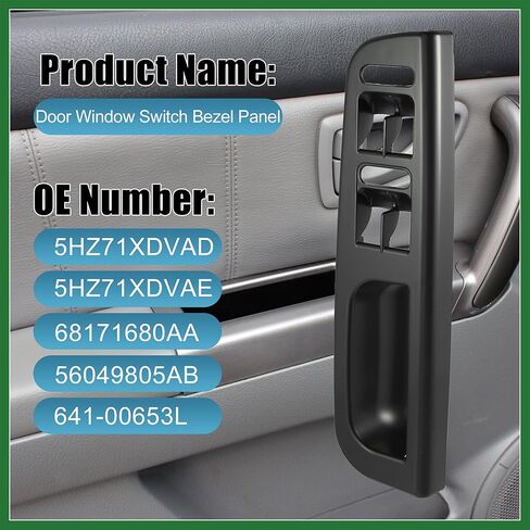 Motoforti Door Window Switch Bezel Panel for Volkswagen Passat B5 Jetta Bora Golf MK4 1998-2004 3B1867171E Interior Control Cover Driver Front Left Side Door Trim Black Long-Lasting in Saudi Arabia