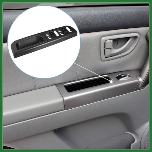 Motoforti Door Window Switch Bezel Panel for Volkswagen Passat B5 Jetta Bora Golf MK4 1998-2004 3B1867171E Interior Control Cover Driver Front Left Side Door Trim Black Long-Lasting in Saudi Arabia
