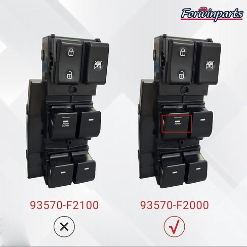 Power Window Switch only for Auto Down for 2017 2018 2019 2020 2021 2022 Hyundai Elantra 93570F2100 93570F21004X only for Auto Down in Saudi Arabia
