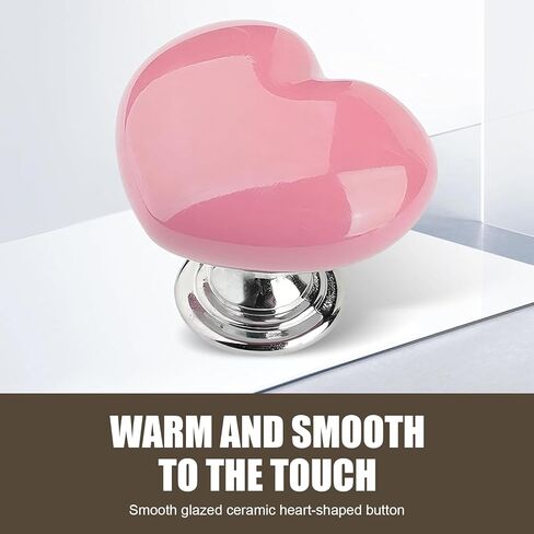 Push Start Button Cover, Heart Push to Start Button Cover, Engine Start/Stop Joystick, Ceramic Button & Metal Ball-bar Base, Universal for Most Cars (Pink #01) in Saudi Arabia
