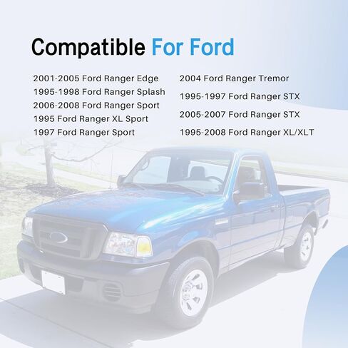 CarPartsDepot قطع غيار جديدة مروحة المبرد مع شفرة بيضاء متوافقة مع 1995-2008 Ford Ranger V6 3.0L Pickup Truck Fits FO3112105 F57Z8600B in Kuwait