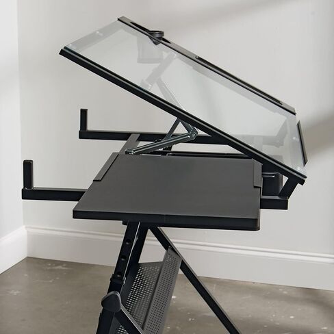 Artist's Loft Artist Table - Glass-Top Table for Drafting, Drawing, Sketching, Painting, and Arts & Crafts - 1 Pack in Saudi Arabia
