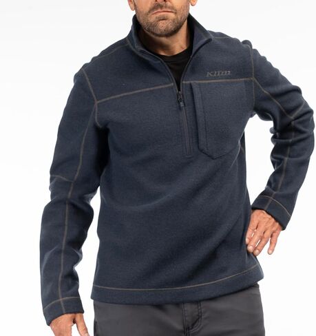 KLIM Men's Bighorn Canyon Wool Fleece 1/4 Zip Jacket in Saudi Arabia