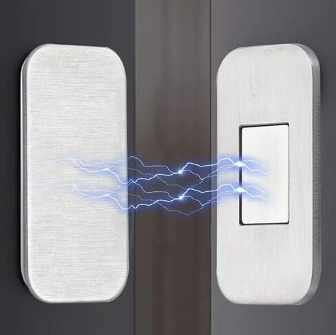 2Sets Invisible Magnetic Suction Drawer Closer Self Adhesive Sliding Door Furniture Anti-Rust Magnet Stickers Accessories,White in Saudi Arabia
