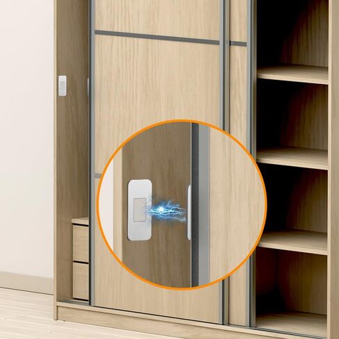 2Sets Invisible Magnetic Suction Drawer Closer Self Adhesive Sliding Door Furniture Anti-Rust Magnet Stickers Accessories,White in Saudi Arabia
