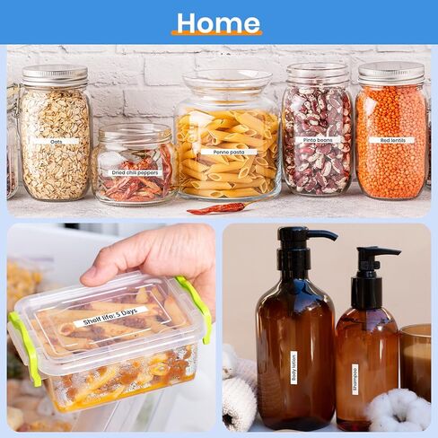 شريط ملصقات أبيض TZe-211 مقاس 6 مم 0.23 ملصقات مغلفة متوافقة مع شريط صانع الملصقات Brother P-Touch Redills PT-D210 PT-D220 PT-D200 PT-H110 PT-D400، عبوة واحدة 0.23 بوصة × 26.2 قدم in Kuwait