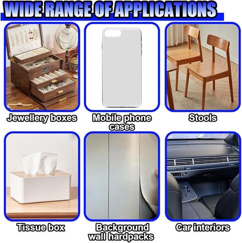 Car Microfiber Fabric Self-Adhesive Suede Wrap, 59" x 8.3" Synthetic Leather Auto Soft Stretchable Decorative Film, Vehicle Interior Makeover Accessory for Dash Headliner Console (59''×8.3'') in Kuwait