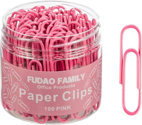 Small Paper Clips, 1.1 Inch Paper Clip, 200 pcs Paperclips (Small, Pink) in Kuwait