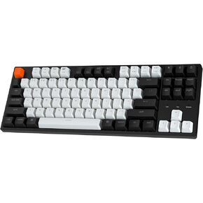 كيكرون كيبورد ميكانيكي سلكي مخصص C1 برو، تصميم TKL RGB QMK/VIA ماكرو قابل للبرمجة مع مفتاح كيه برو بني قابل للتبديل السريع، ملف تعريف او اي ام، اغطية مفاتيح بي بي تي مزدوجة اللقطات متوافقة مع ماك in Kuwait