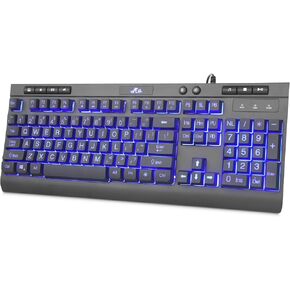 Rii Wired Gaming Keyboard and Mouse Combo,LED Backlit Keyboard,Wired Mechanical Feel Keyboard,Plug and Play,Gaming Keyboard for Windows/Mac/PC/Office/Home/Gamers in Saudi Arabia