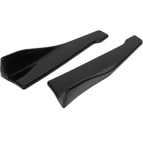 Acouto 2pcs Car Rear Bumper Splitter Lip Universal Winglet Diffuser Glossy Black in Saudi Arabia