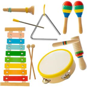 Baby Musical Instruments Set for Toddlers - Toddler Music Toys & Little People Toys - Sensory Toys for Early Learning, Development, and Fun - Safe & Durable Educational Musical Toys in Saudi Arabia