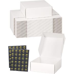 Small Shipping Boxes 8x8x3 Inch 30 Pack, White Mailer Packaging Box, Corrugated Cardboard Boxes for Small Business Gift Literature Shipping in Saudi Arabia