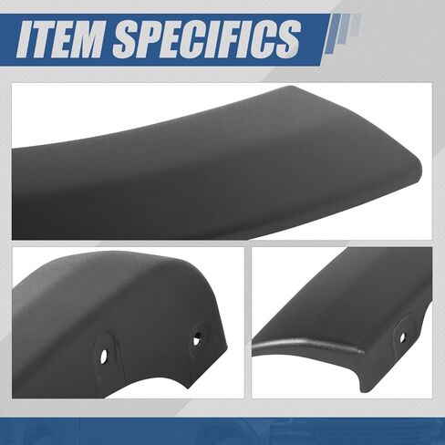 Auto Dynasty 4 Piece Pocket-Riveted Style Paintable Wheel Fender Flares Cover Kit Compatible with Chevrolet Silverado 1500 2019-2024, Front and Rear, Black in Saudi Arabia