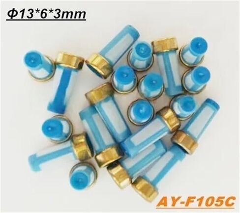 50pcs/set Fuel Injector Filter Basket Micro Filter Compatible For Injectror (13 * 6 * 3mm,AY-F105C) in Saudi Arabia