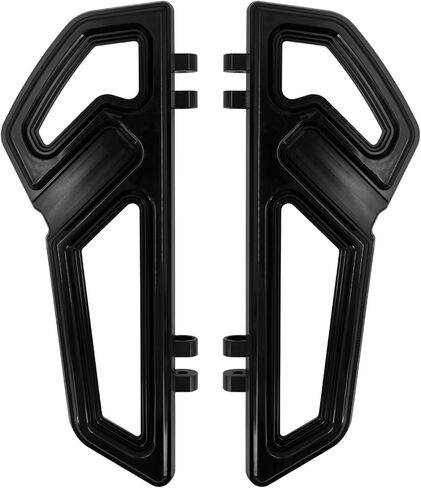 Driver Floorboards Rider Front Footboards Pedal Foot Peg Fit For Harley Touring Road King Road Glide Electra Glide Street Glide Softail Dyna Black base Chrome frame in Saudi Arabia