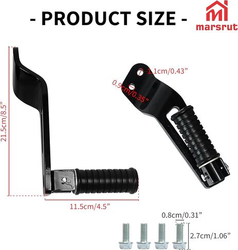 Bolt Accessories for Yamaha Passenger Pegs, Rear Left-Right Foot Peg Pair Fits for YAMAHA Bolt XV950 R-Spec 2014-2024 and for YAMAHA Bolt XV950 XV 950 2014-2020, Footrest Bracket Support Mount Kit in Saudi Arabia